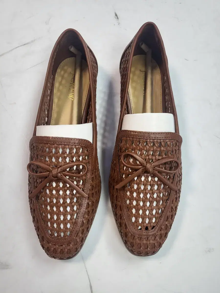 여성 우븐 풀메시 로퍼 J.Crew Woven Bow loafer