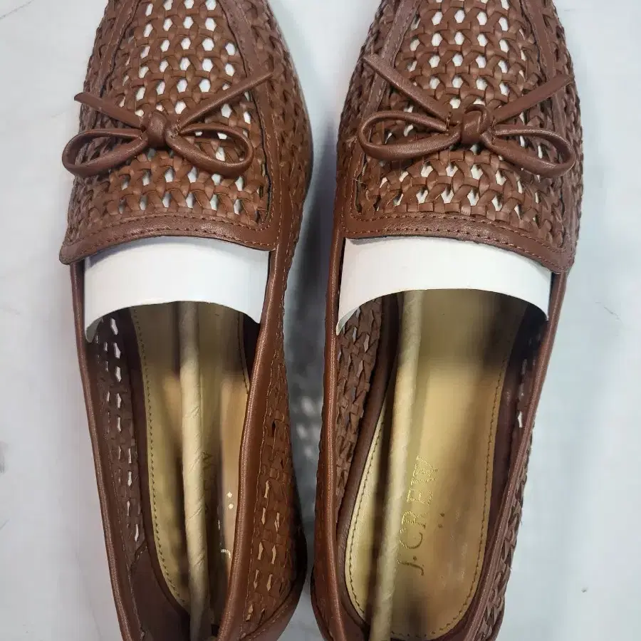 여성 우븐 풀메시 로퍼 J.Crew Woven Bow loafer