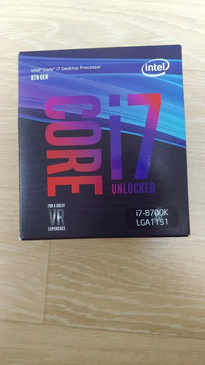 인텔 i7 8700k cpu 팝니다(노뚜따,박스O)