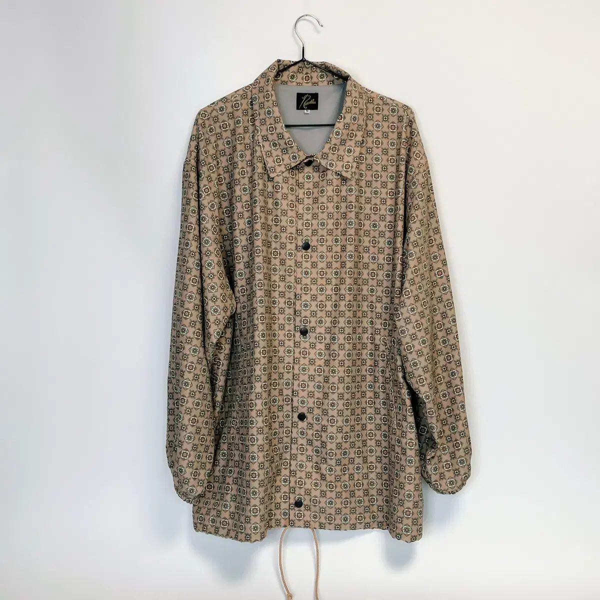 Needles SS19 patterned rayon coach jacket