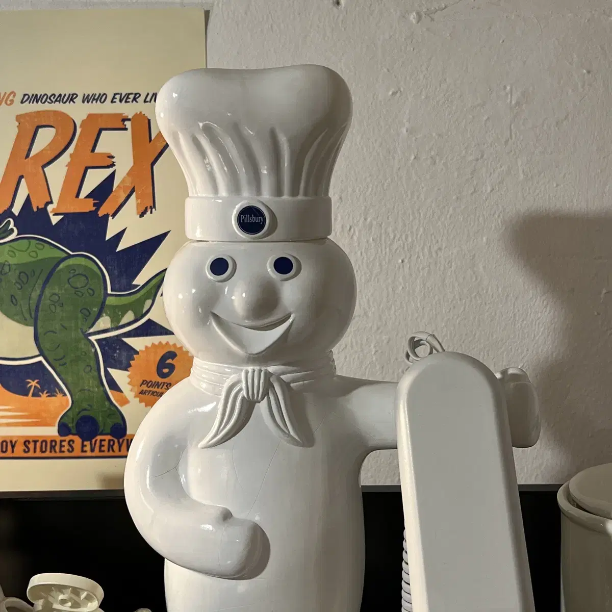 Vtg Pillsbury Doughboy Telephone, 1997