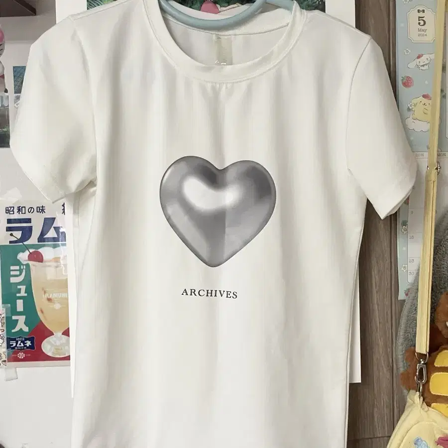 2000 아카이브 matt love tee 매트 러브 하트반팔티