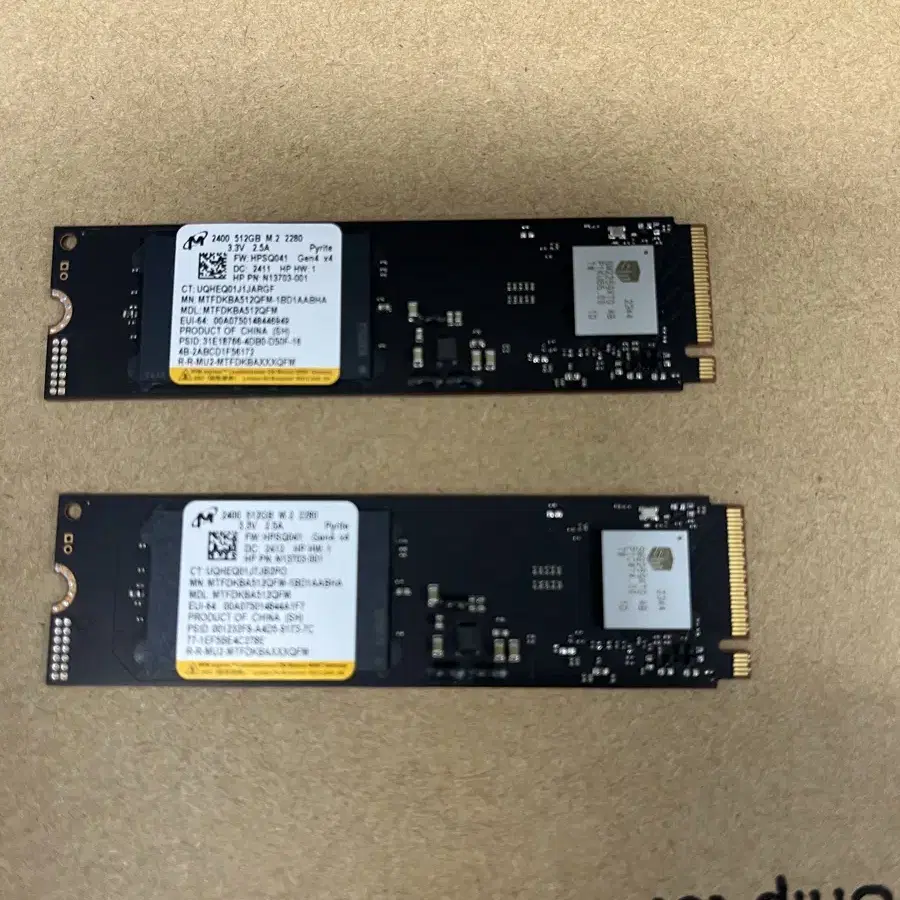 마이크론 2400 NVME 512GB 미사용 택포