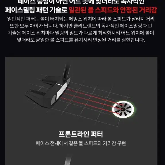 [정품][새상품] 클리브랜드 골프 퍼터 34인치 남성용