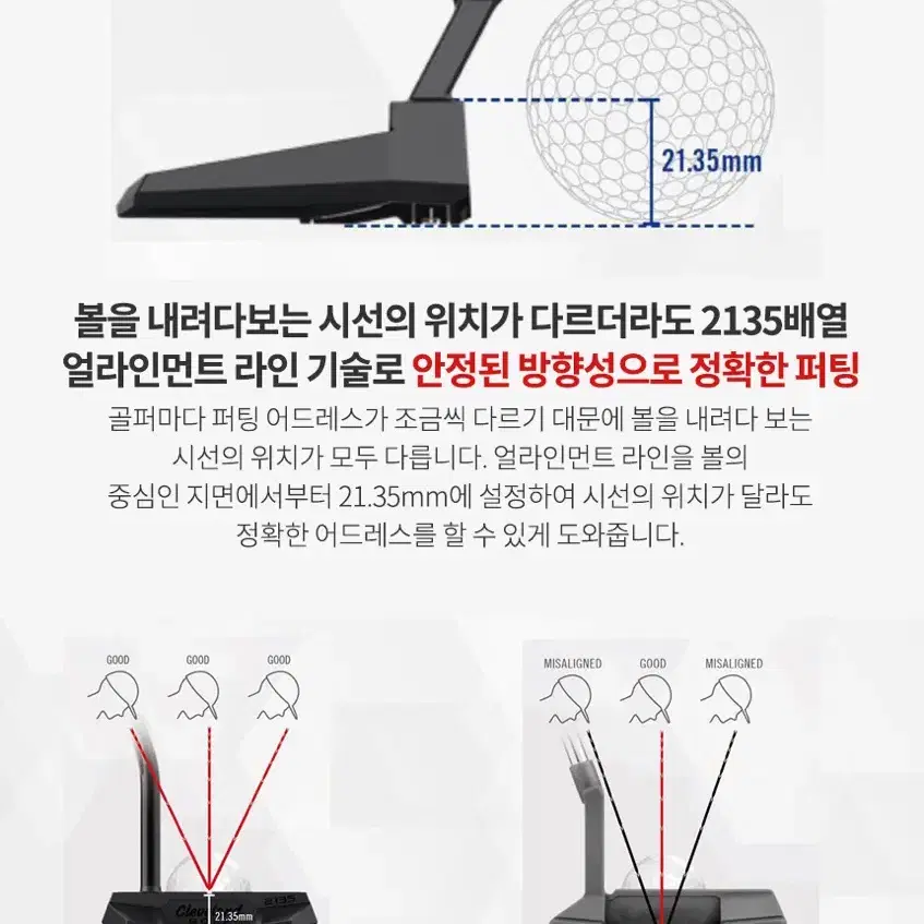 [정품][새상품] 클리브랜드 골프 퍼터 34인치 남성용