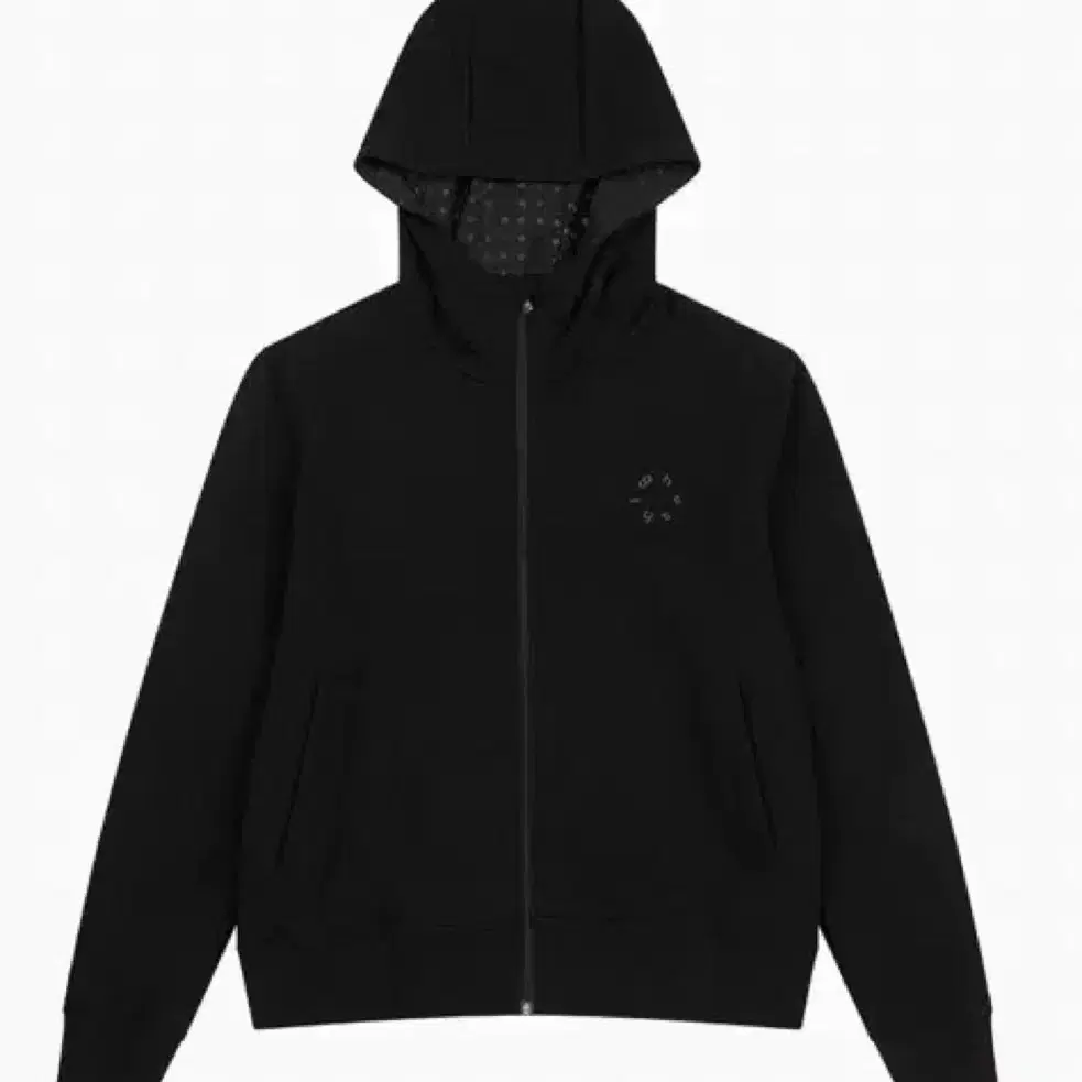 오헤시오 Ohesio DOT HOODED ZIP-UP, BLACK