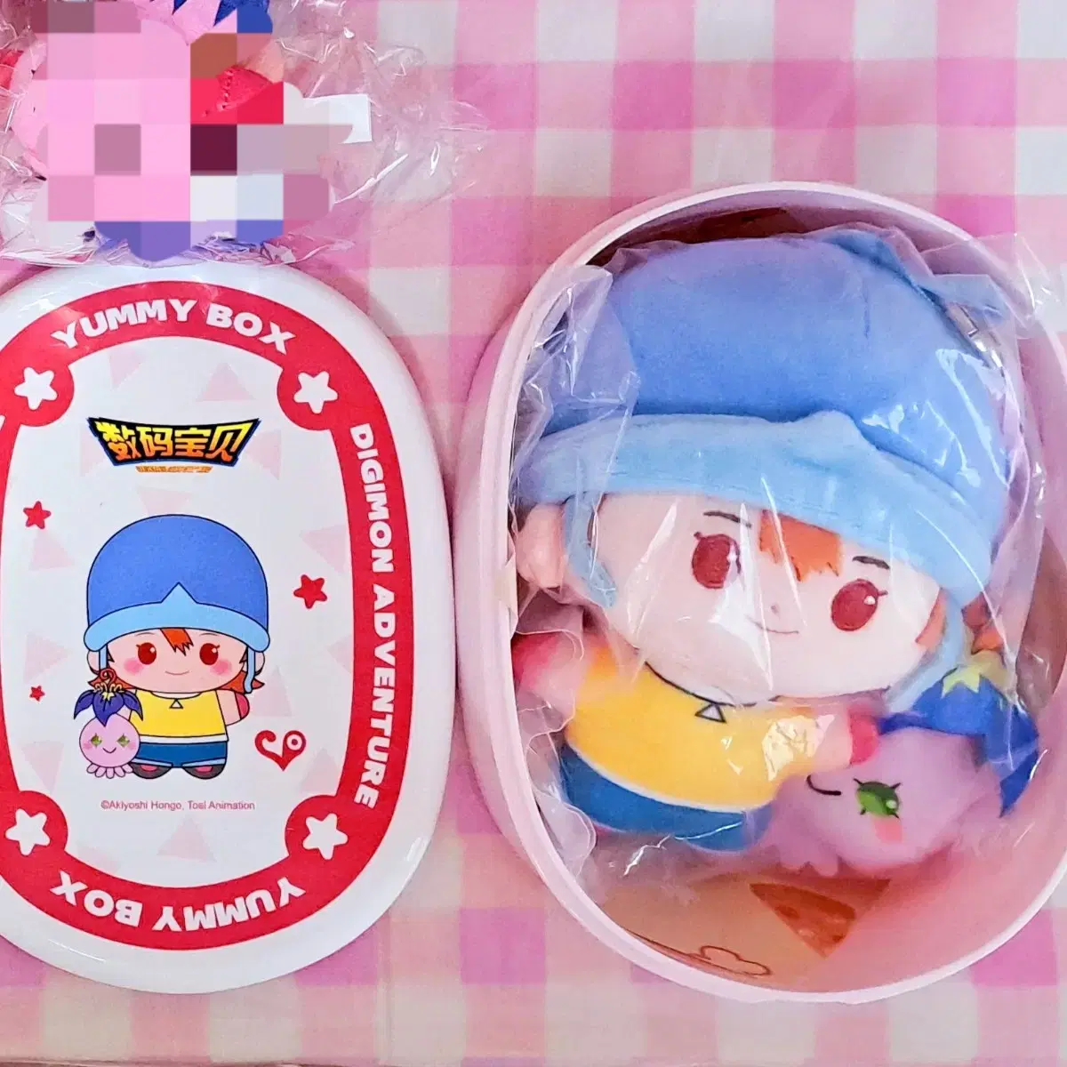 [plastic unsealed] Digimon Adventure sora & Piyomon Bento Dolls