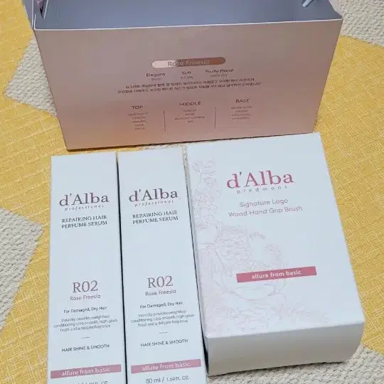 달바 프로페셔널 리페어링 헤어퍼퓸세럼 50ml+50ml 브러쉬선물세트