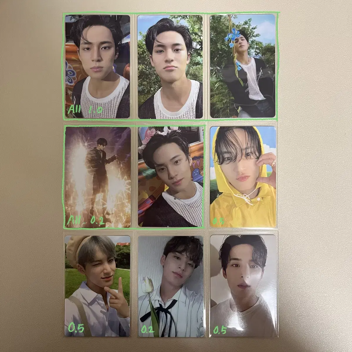 Seventeen kim mingyu mingyu Transfer of photocards