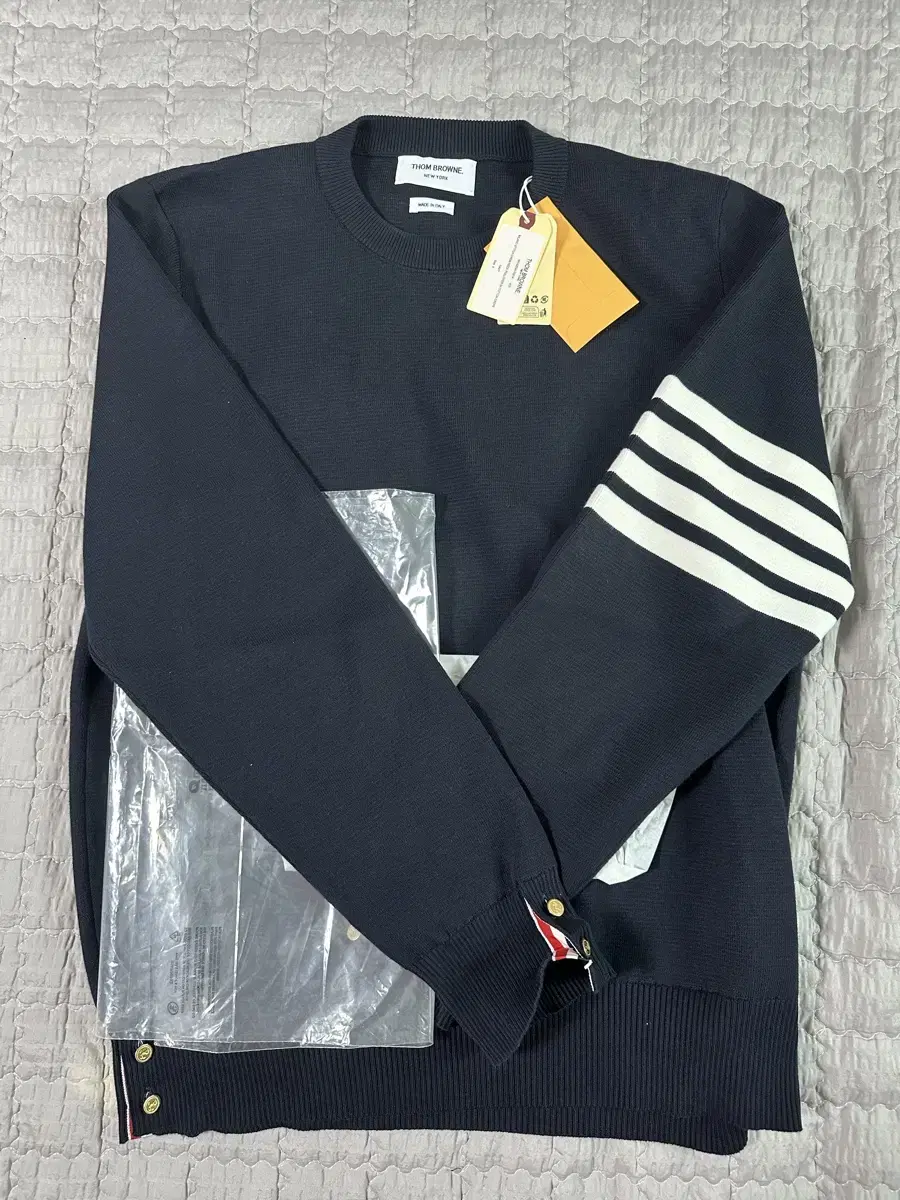 Thom Browne Milano Stitch Knit 4-Size Navy