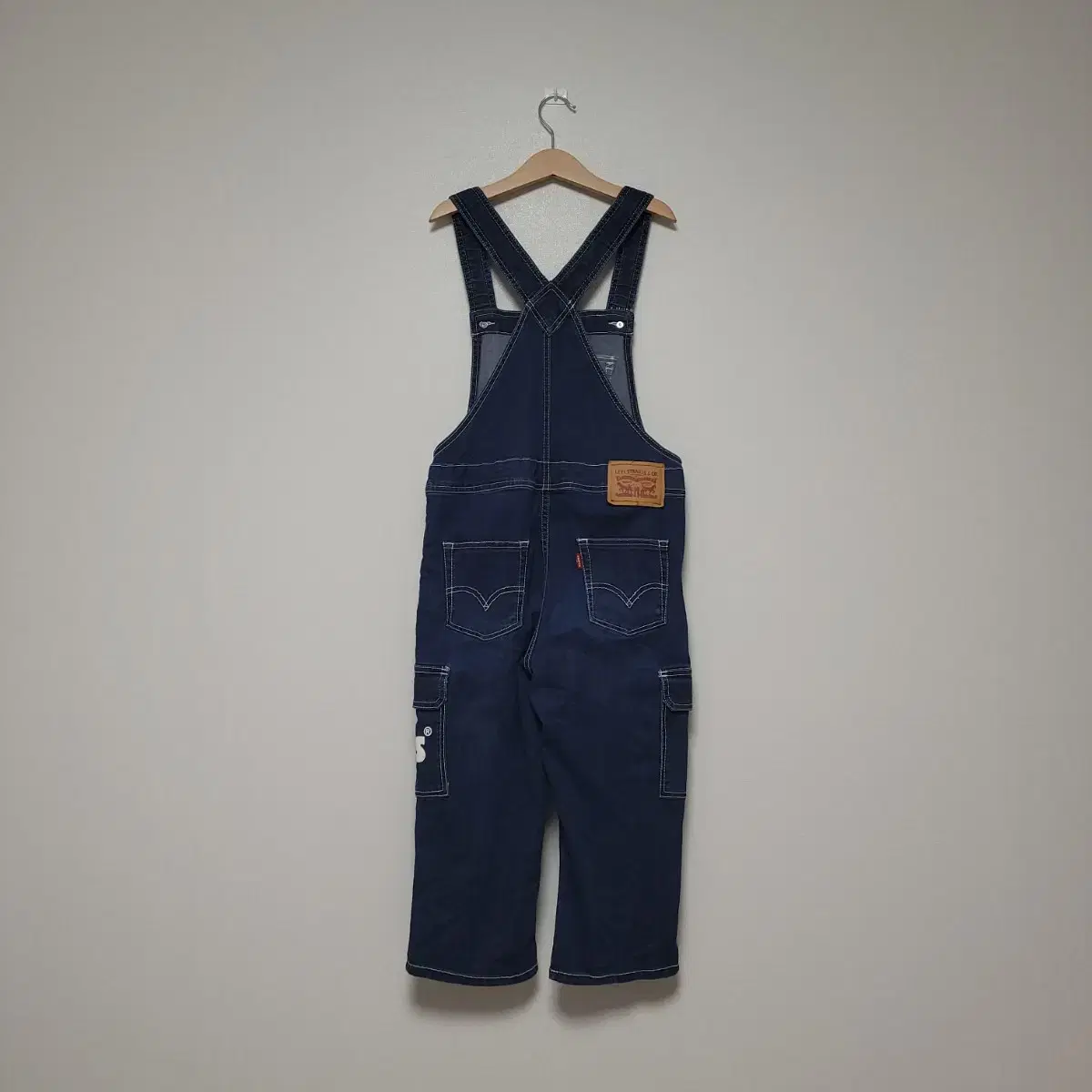 LEVI'S 리바이스 키즈 크롭 오버롤 멜빵