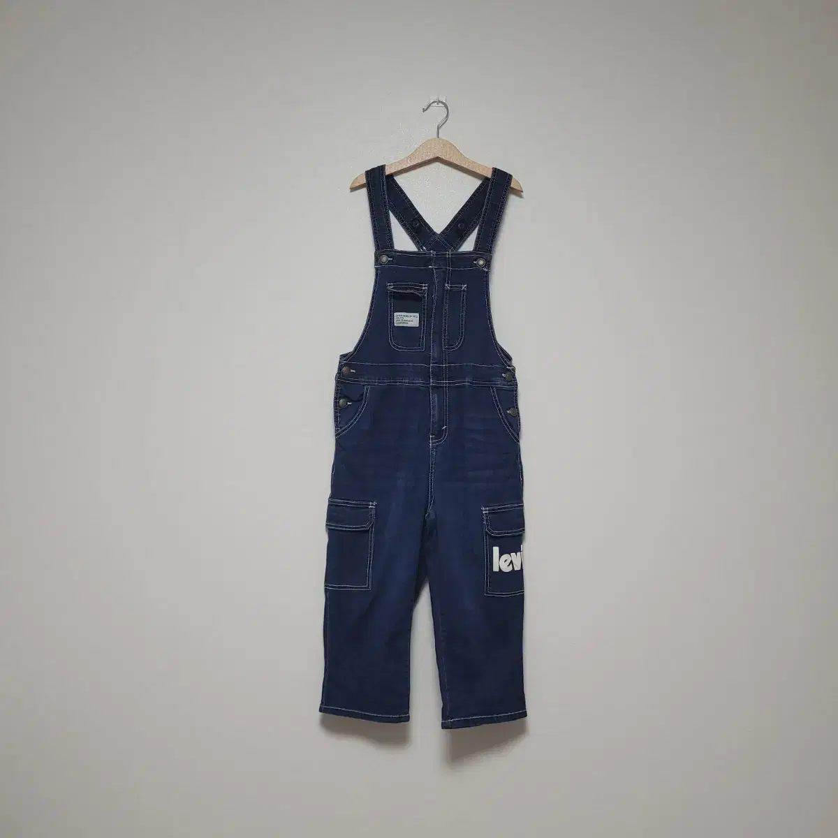 LEVI'S 리바이스 키즈 크롭 오버롤 멜빵