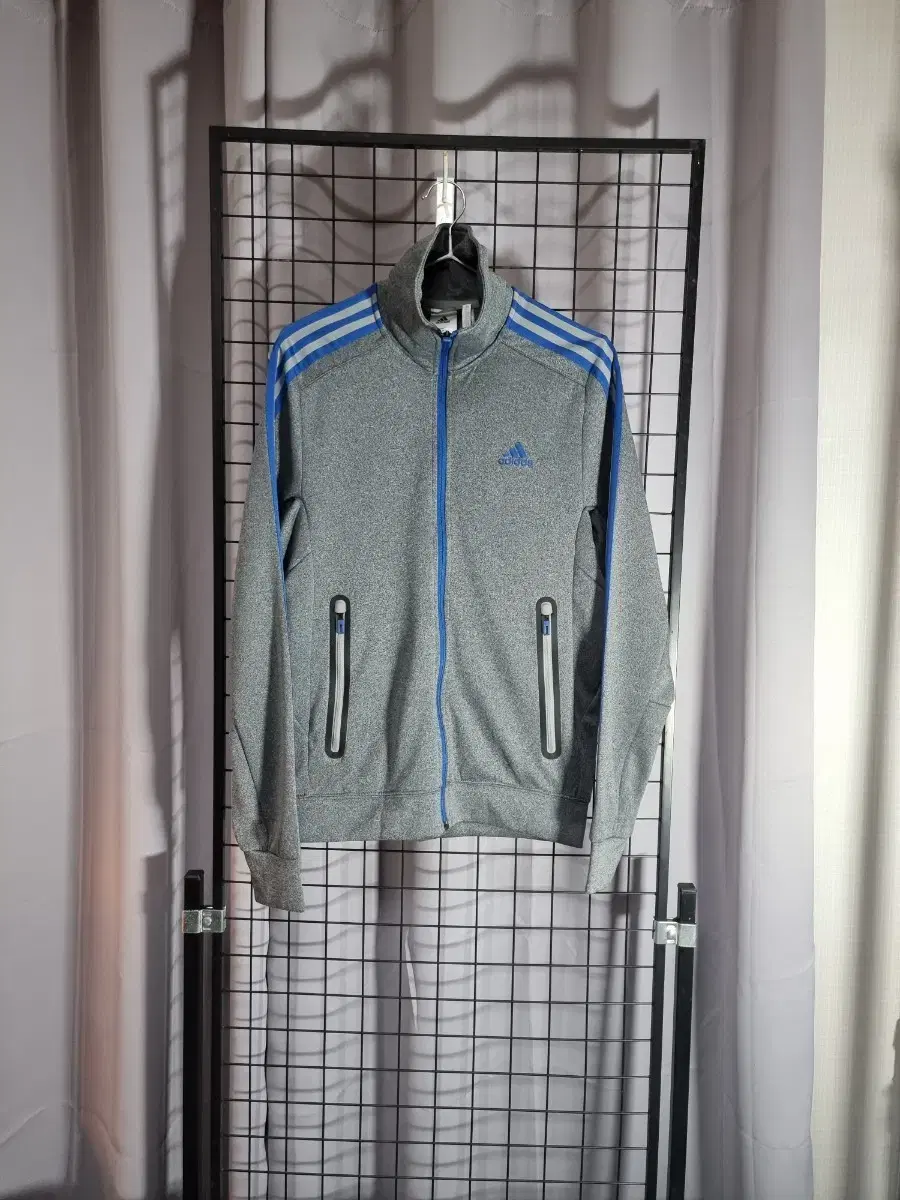 Adidas Zip Up Track Top Knit AK 3S Jacket Training Top Chuu Training Navy Bloo