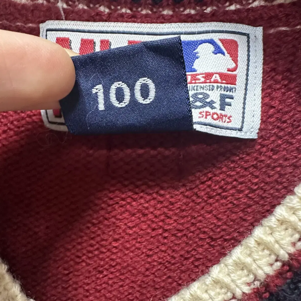 100 MLB 여자 니트조끼