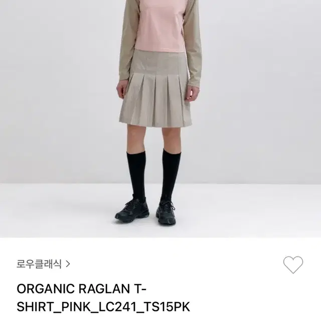 로우클래식 ORGANIC RAGLAN T- SHIRT 레글런 티셔츠