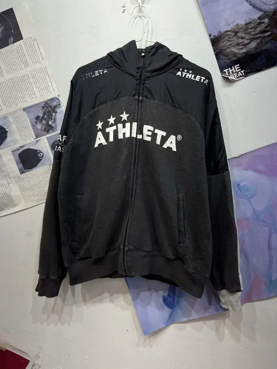 ATHLETA 아슬레타 하이넥 후드집업 L