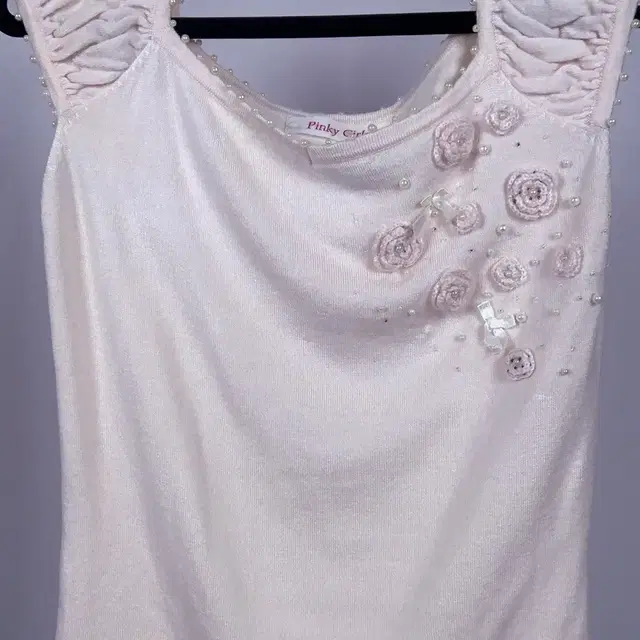 Pinky Girls Romantic Baby Pink Rose Top