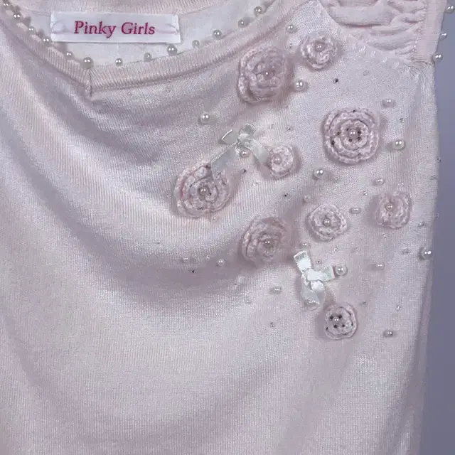 Pinky Girls Romantic Baby Pink Rose Top