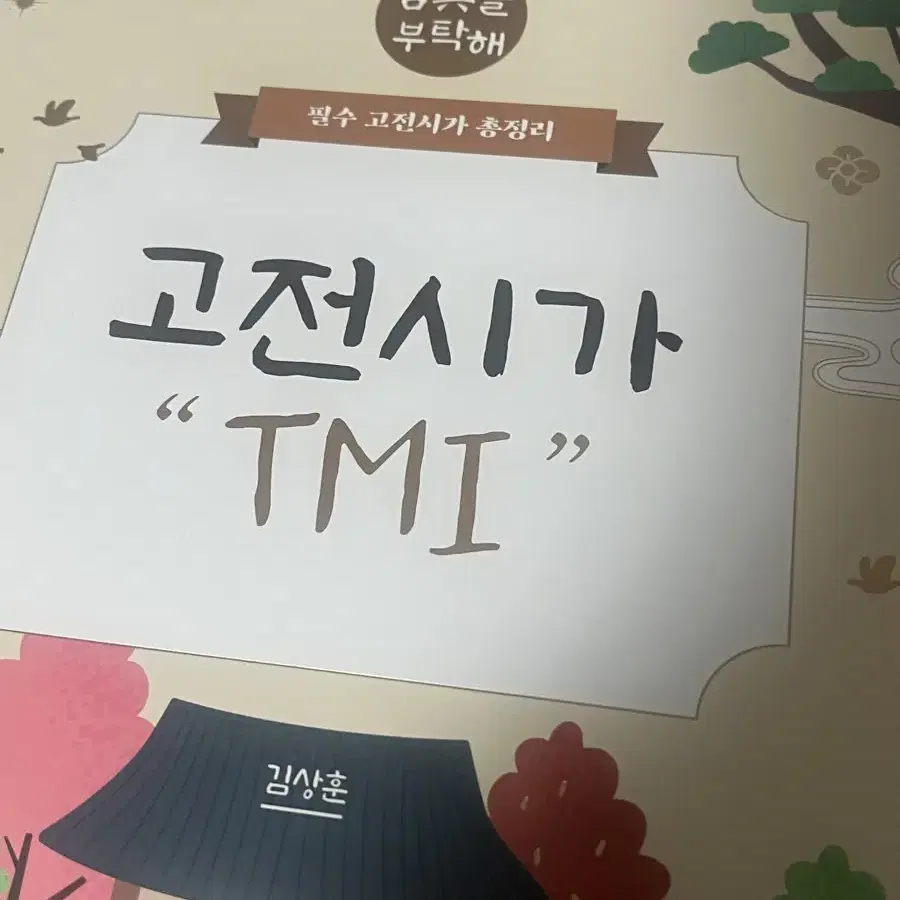 미사용) 메가스터디 김상훈 고전시가 tmi 양도 판매 팔아요