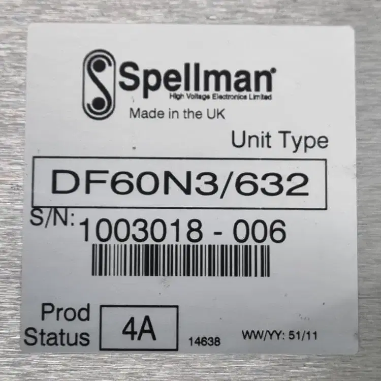 Spellman High Voltage DF60N3/632