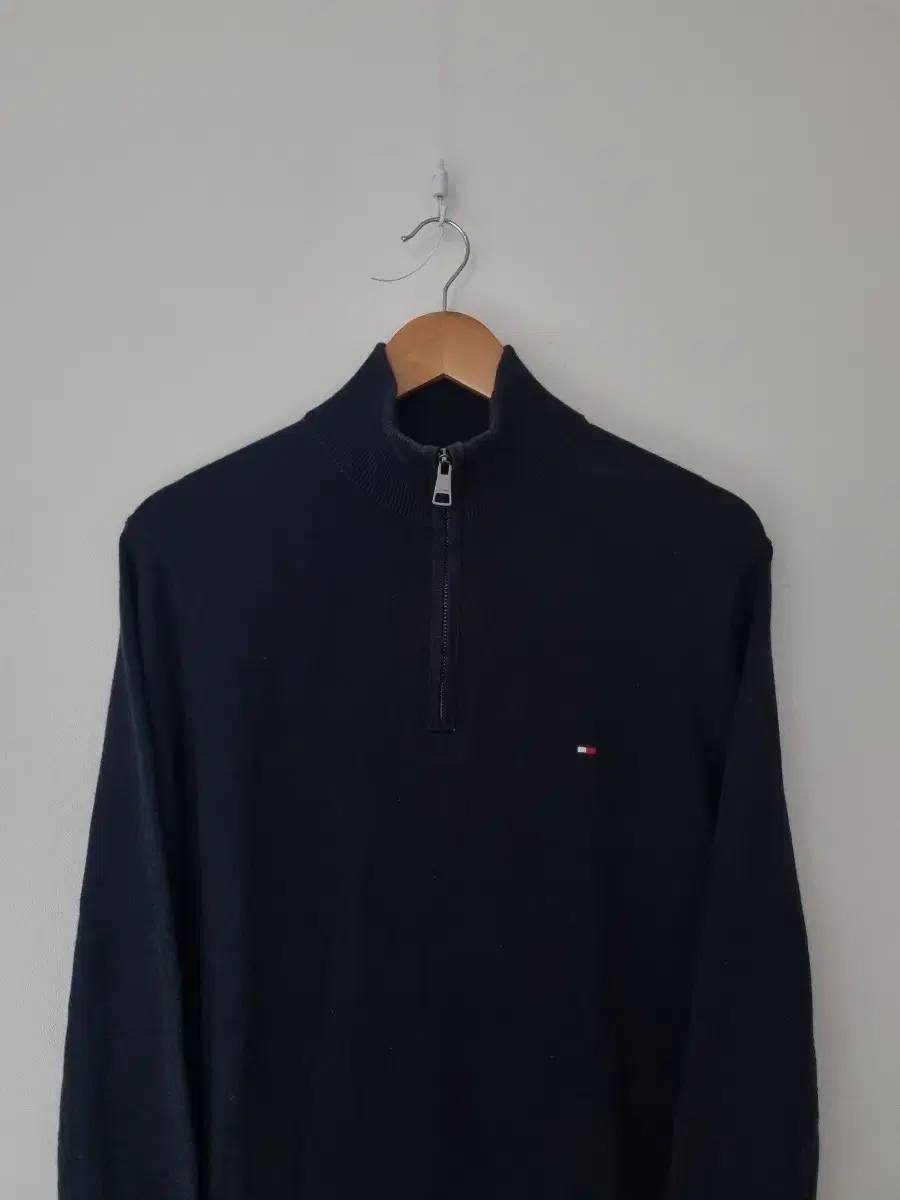 Tommy Hilfiger Cashmere Blend Navy Zip-up Sweater (size 100)