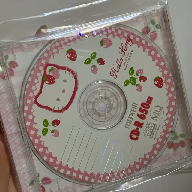 고전 키티 딸기 cd md 키티씨디