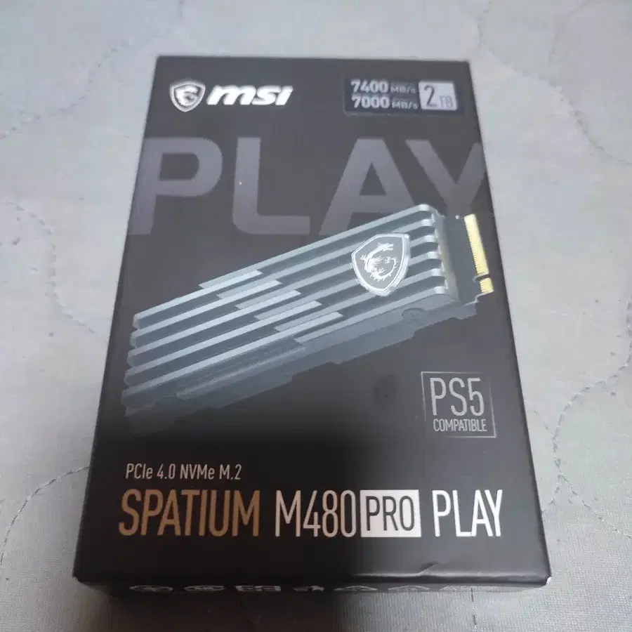 MSI SPATIUM M480 PRO PLAY PCIe 4.0 NVMe