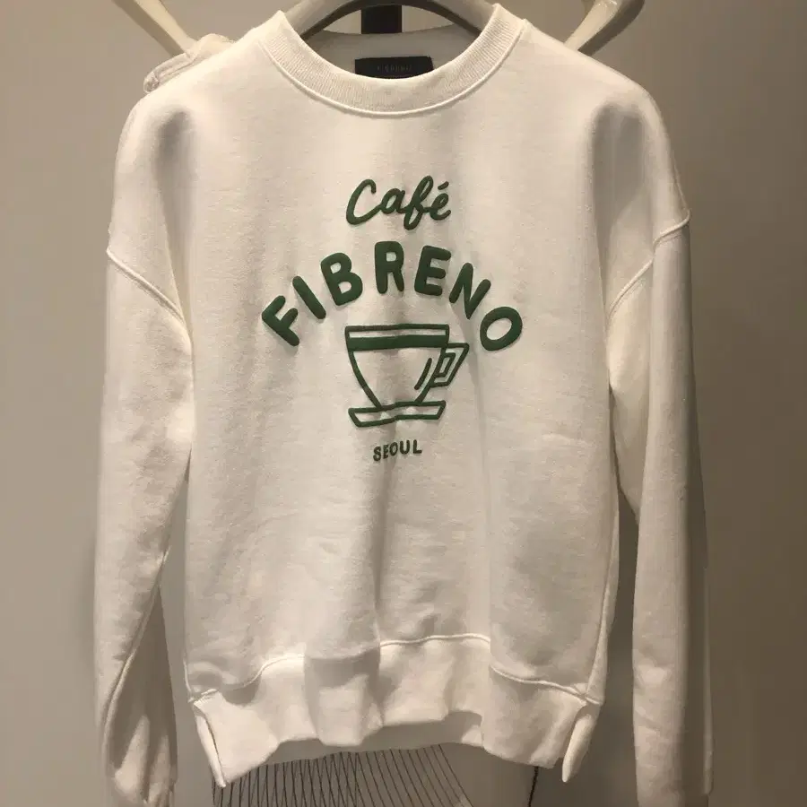 Cafe fibreno 피브레노 여성 맨투맨 티셔츠 (새제품)