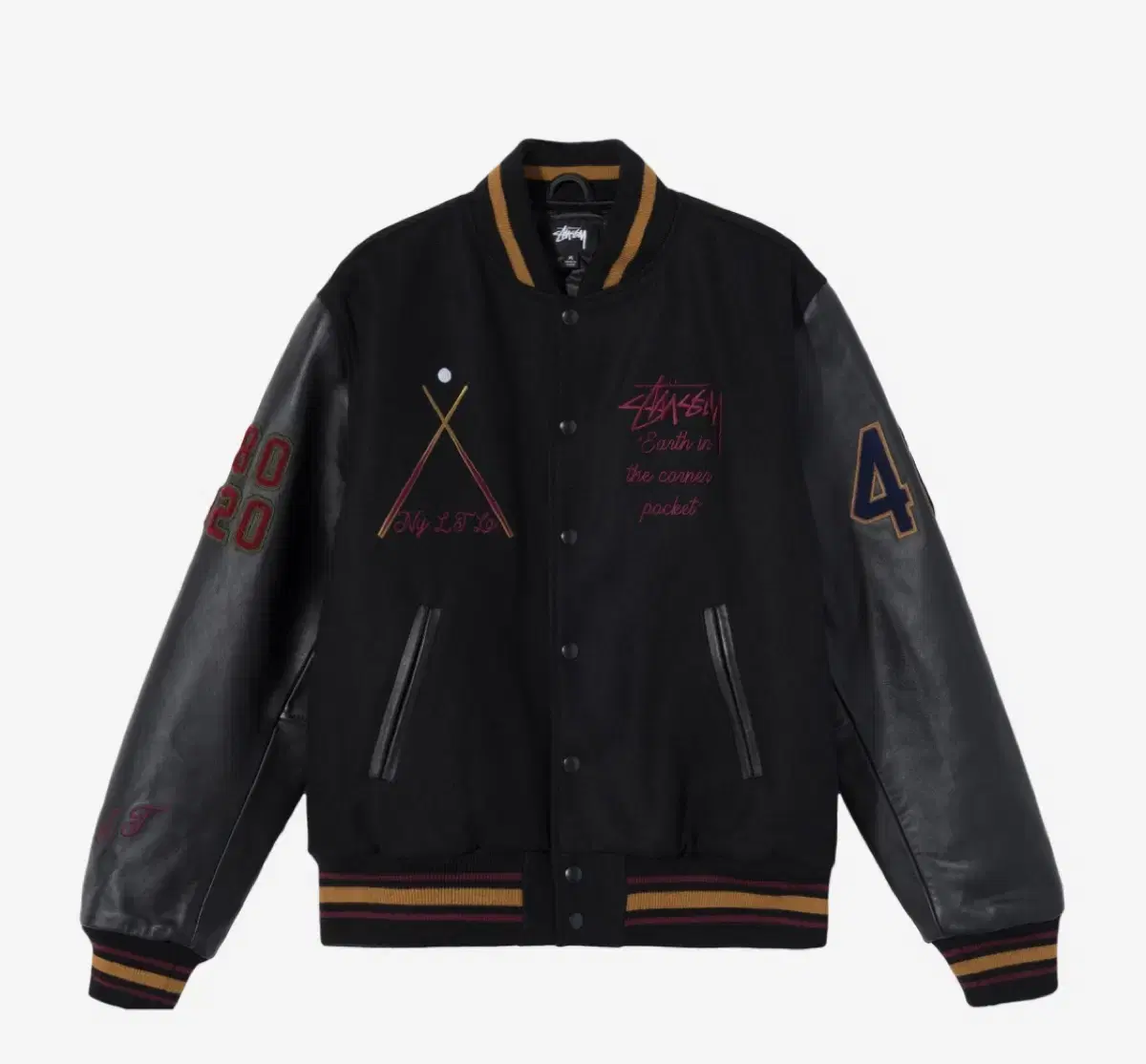 Stussy 40th Anniversary Varsity Jacket L