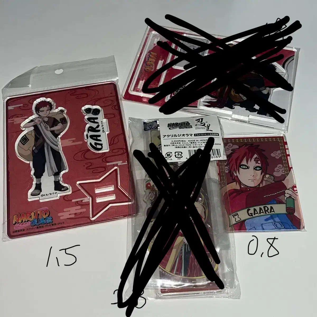 Naruto Gaara Status kard acrylic stand birthday Merchandise Jump Shop