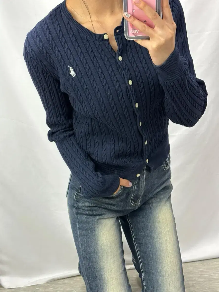 Polo New Q Altac Navy Women's Cardigan (XL)