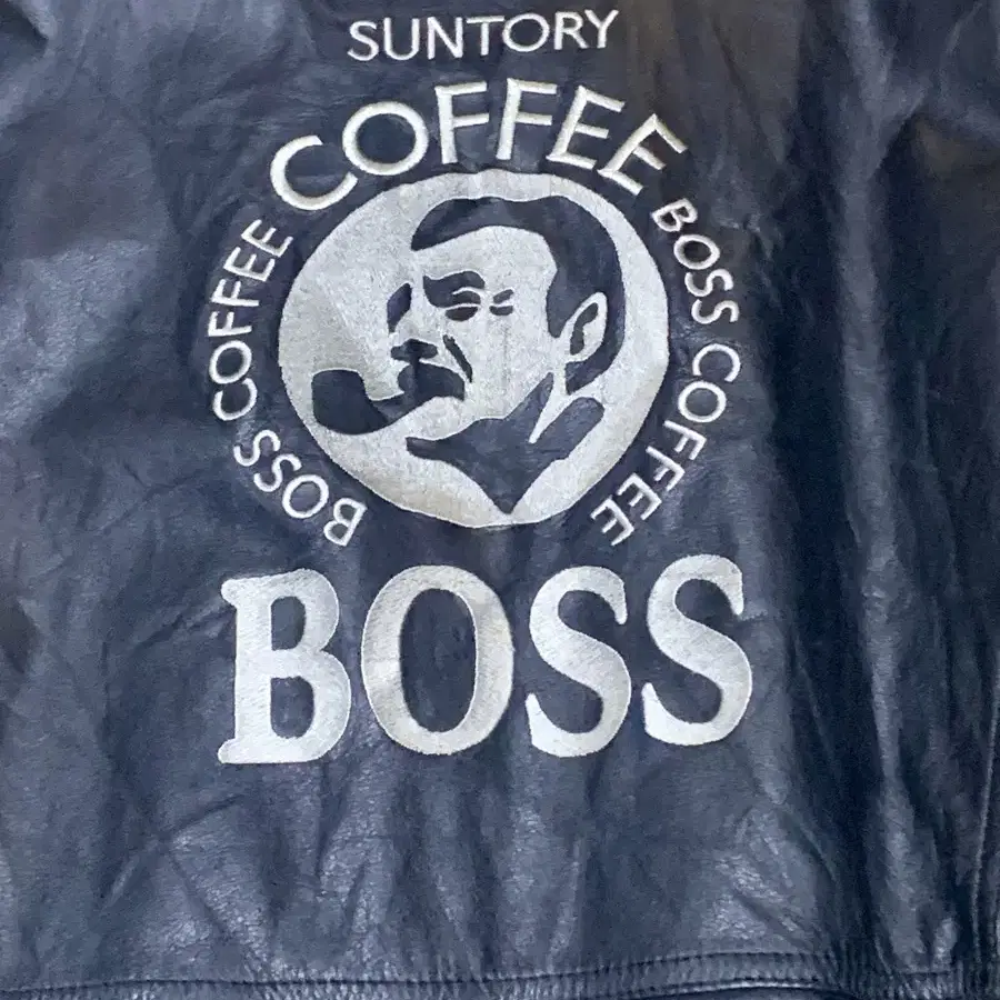 산토리 보스커피 빈티지 가죽자켓 suntory boss coffee