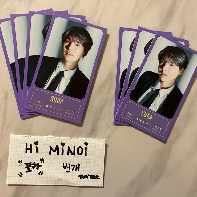 방탄 방방콘 메시지 포카 BTS BANGBANGCON MESSAGE PC