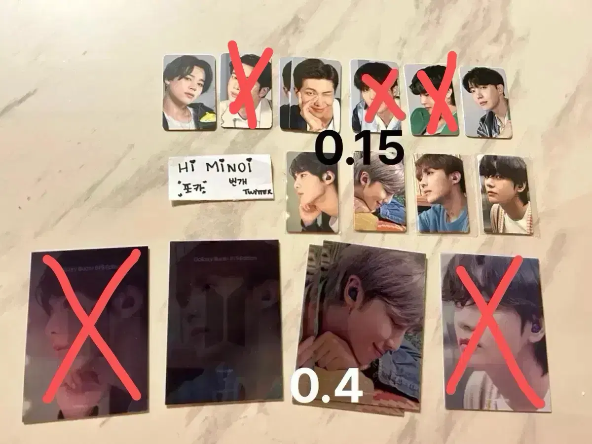 Bangtan Samsung lenticular photocard BTS SAMSUNG LENTICULAR POC