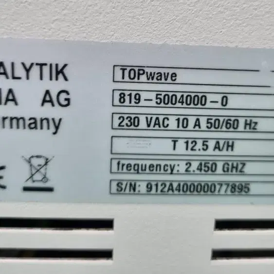 Analytik JENA AG TOPWave 마이크로웨이브