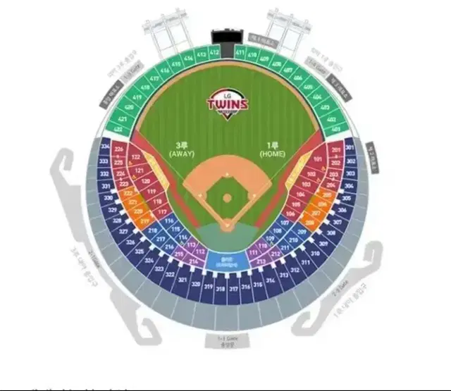 9월7일(토) LG vs 한화 1루 오렌지석 205블럭 판매