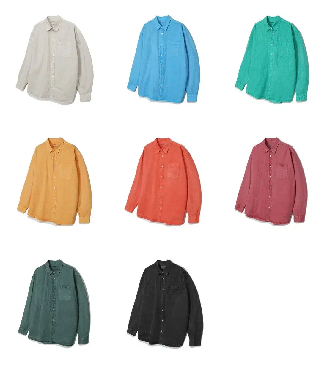 LOGAN Dex Pigment Shirt 8color