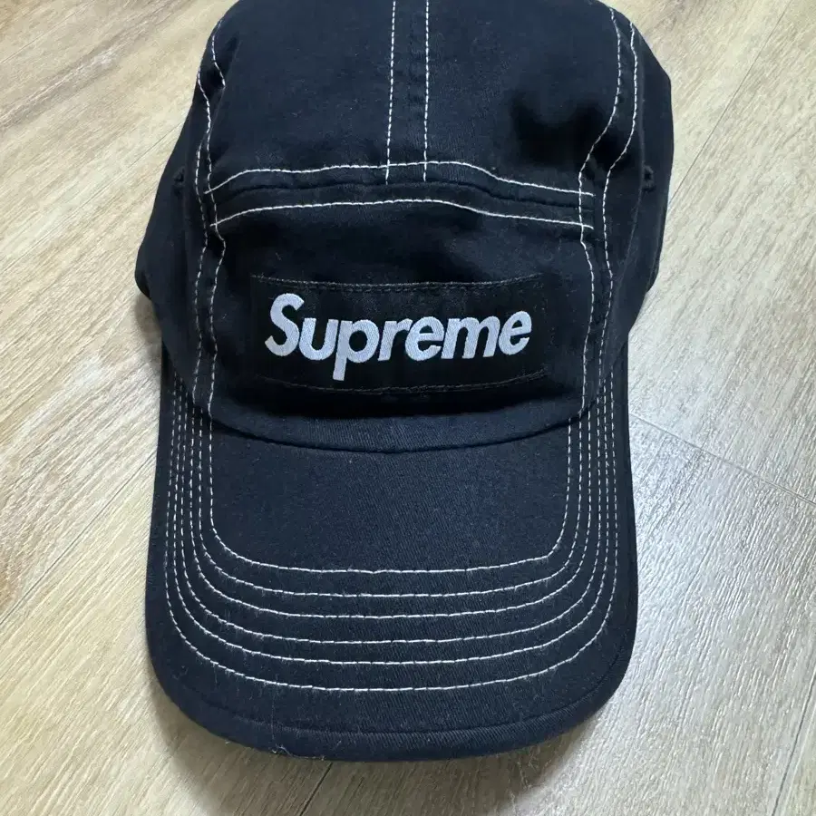 슈프림 볼캡 Supreme 2-Tone Twill Camp Cap Bla