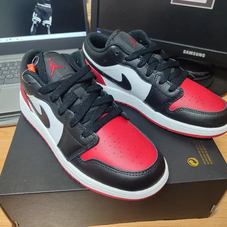 AIR JORDAN 1 LOW(GS) 브레드토(235mm)