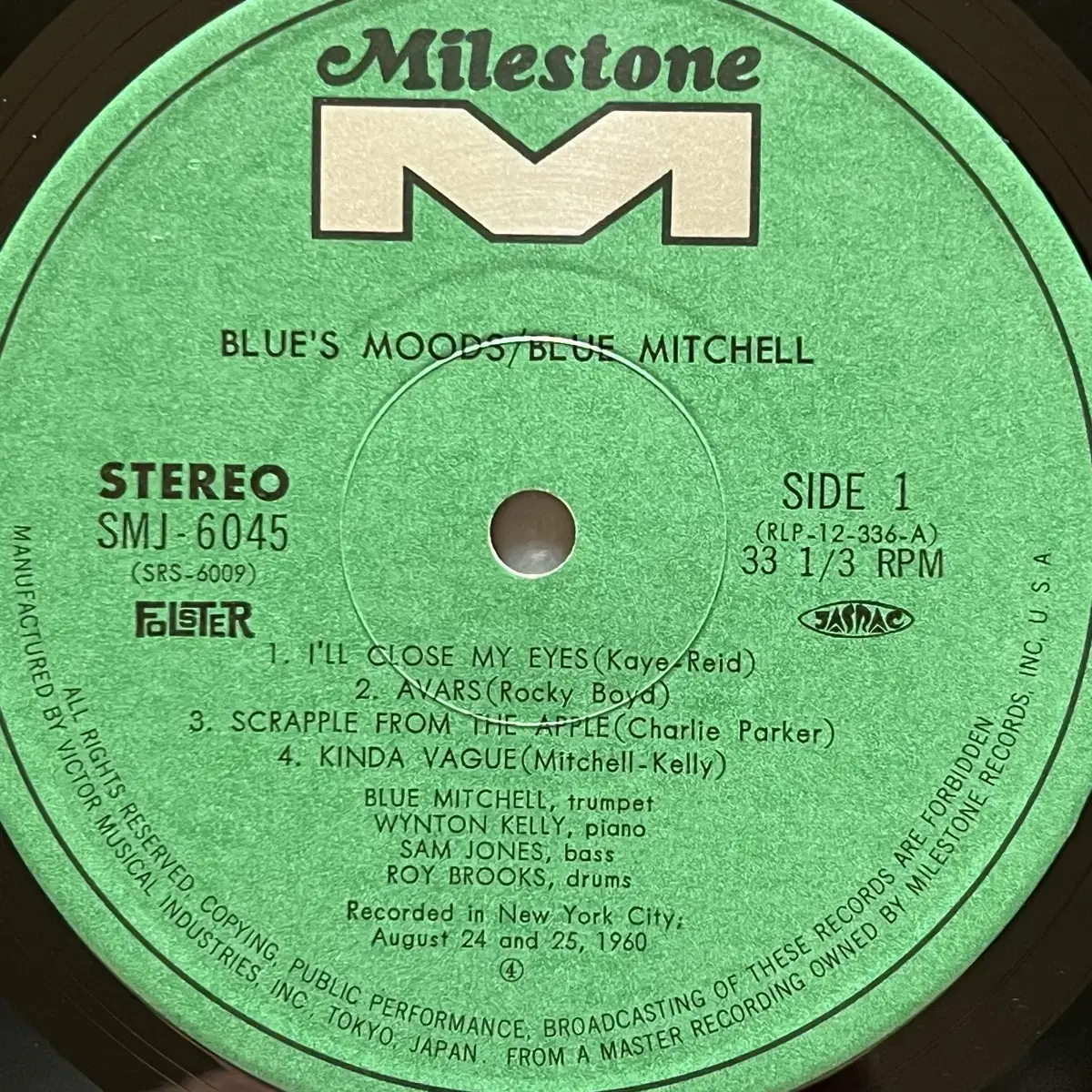 LP : Blue Mitchell - Blues Moods