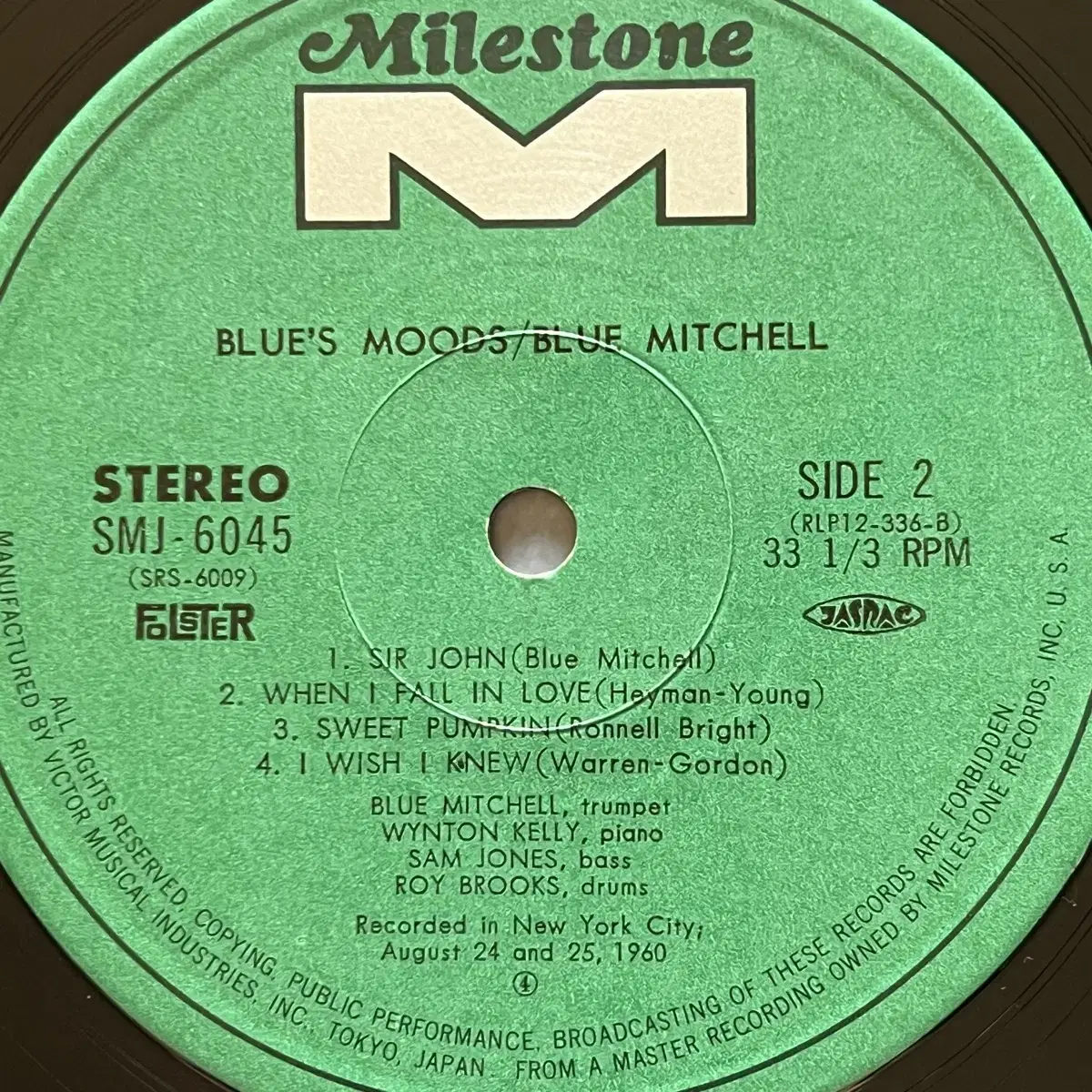 LP : Blue Mitchell - Blues Moods