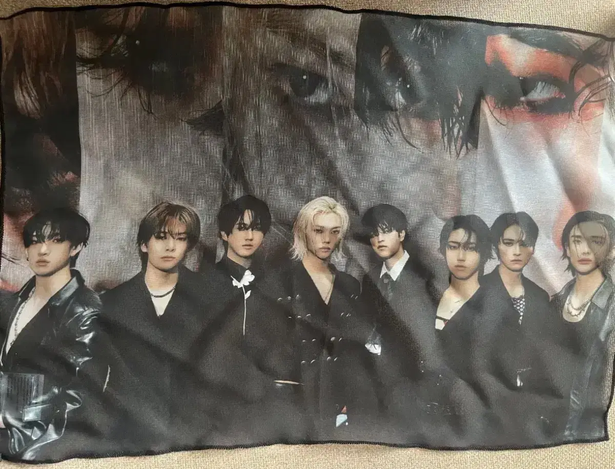 Unsealed)Straykids skz skzoo Eight pop up Fabric Chiffon poster Wts.