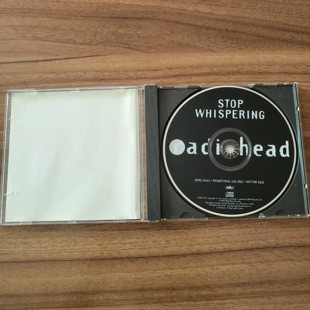 라디오헤드 radiohead stop whispering 프로모션 cd