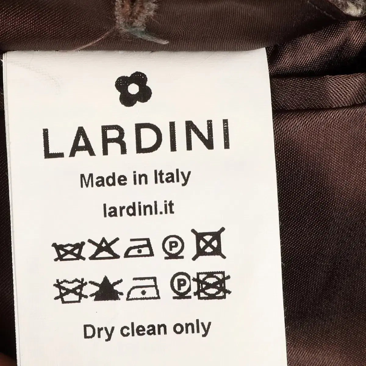 라르디니 LARDINI 베이지 글렌 체크 클래식 더블 브레스티드 코트