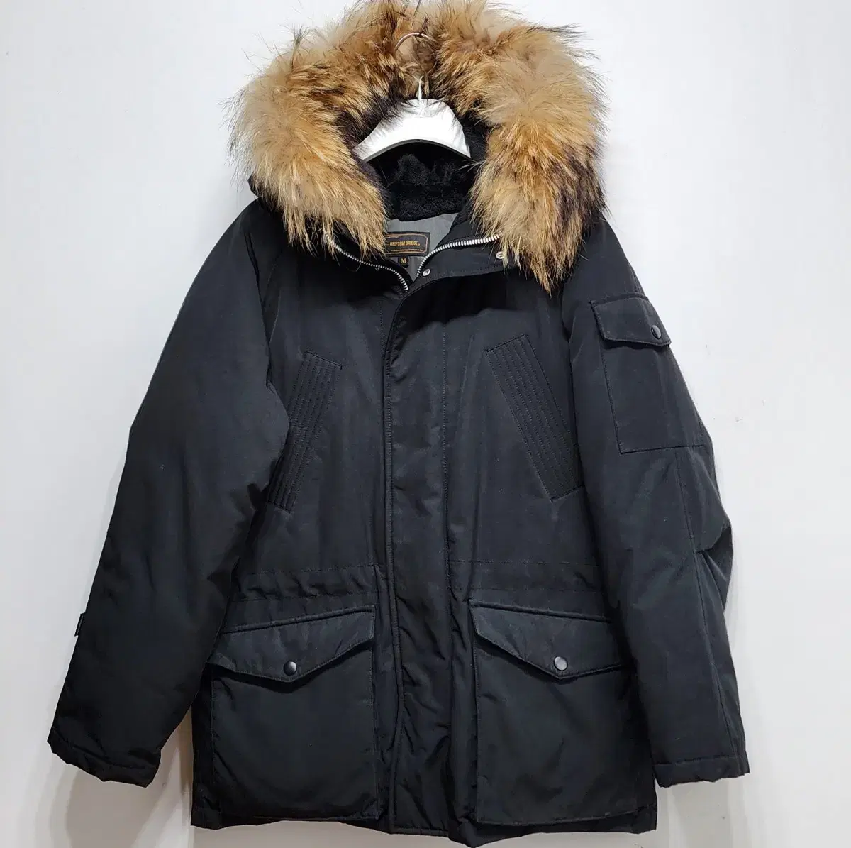 Uniformbridge UNIFORM Duck down raccoon padded jumper jacket black M