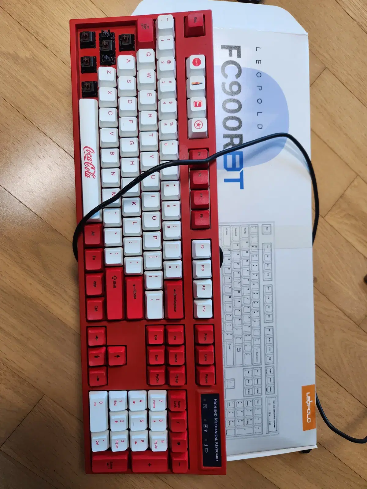 LEOPOLD FC900RBT PD 화이트 블루스타 갈축 부품용