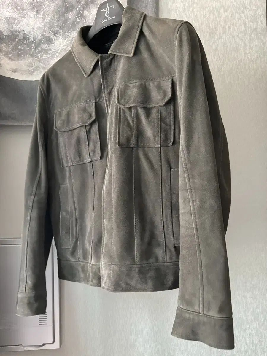 Noir L'Hermès Suede Jacket