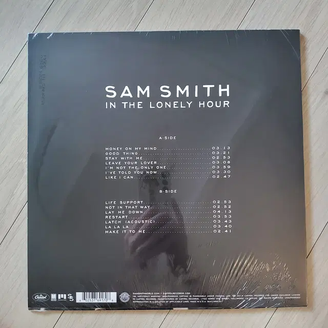 샘 스미스 Sam Smith 1집 In The Lonely Hour LP