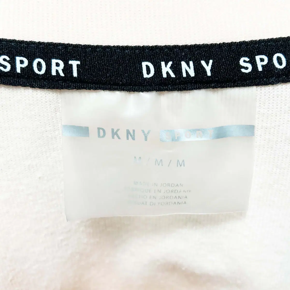 DKNY 여성크롭긴팔티 핑크 95 진스센스