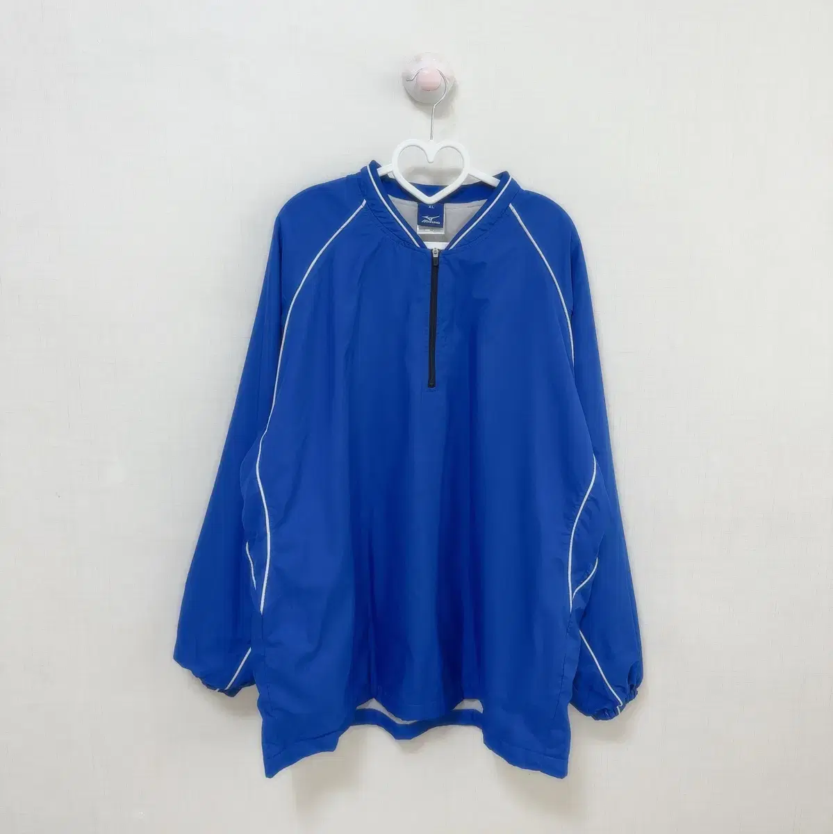 Mizuno Old School Vintage Vahn Warm-Up XL bloo Woven Anorak